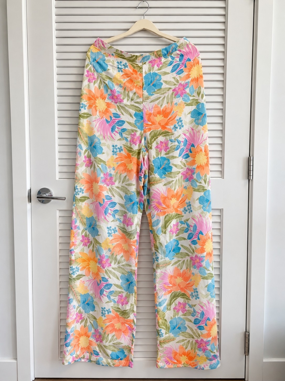 Rip Curl Tropical Floral Wide Leg Pants Size L